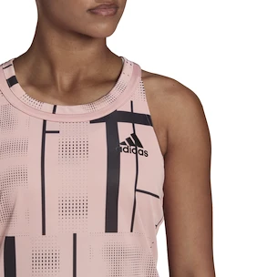 Damen Tank-Top adidas  Club Graphic Tank Wonder Mauve S