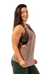 Damen Tank-Top Nebbia  Sleeveless Loose Cross Back Tank Top "Feeling Good" Brown L