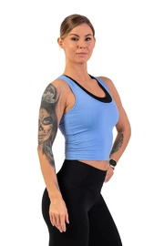 Damen Tank-Top Nebbia  Sporty Slim-Fit Crop Tank Top 422 light blue