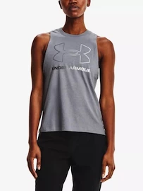 Damen Tank-Top Under Armour Live Sportstyle Graphic Tank Steel Medium Heather Gray