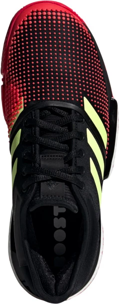 Adidas men's solecourt boost tennis shoes black and shock red best sale