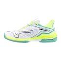 Damen Tennisschuhe Mizuno Wave Exceed Tour 6 CC White/Black/Mizuno Neo Lime