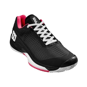 Damen Tennisschuhe Wilson Rush Pro 4.0 W Clay Black/Hot Pink