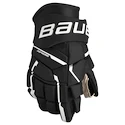 Eishockeyhandschuhe Bauer Supreme M5PRO Black/White Intermediate 12 Zoll