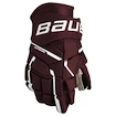 Eishockeyhandschuhe Bauer Supreme M5PRO Maroon Senior 15 Zoll