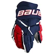 Eishockeyhandschuhe Bauer Supreme MACH Navy/Red/White Senior 15 Zoll