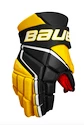 Eishockeyhandschuhe Bauer Vapor 3X Black/Gold Senior 14 Zoll