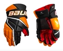 Eishockeyhandschuhe Bauer Vapor 3X Black/Orange Intermediate