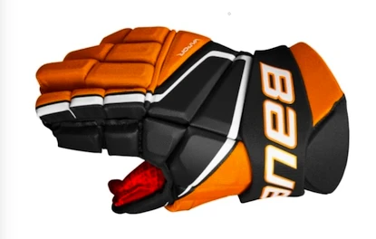 Eishockeyhandschuhe Bauer Vapor 3X Black/Orange Intermediate