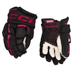 Eishockeyhandschuhe CCM JetSpeed FT6 Black/Red Junior 10 Zoll