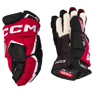 Eishockeyhandschuhe CCM JetSpeed FT6 Black/Red/White Junior 10 Zoll