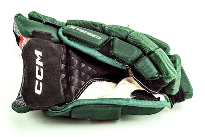 Eishockeyhandschuhe CCM JetSpeed FT6 Dark Green/White Junior 11 Zoll