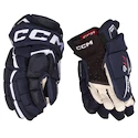 Eishockeyhandschuhe CCM JetSpeed FT6 Navy/White Junior 10 Zoll