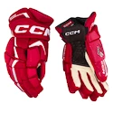 Eishockeyhandschuhe CCM JetSpeed FT6 Pro Red/White Junior 11 Zoll