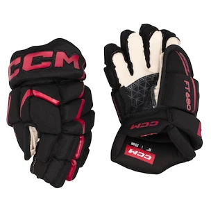 Eishockeyhandschuhe CCM JetSpeed FT680 Black/Red Junior 12 Zoll