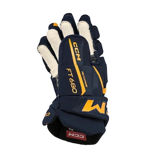 Eishockeyhandschuhe CCM JetSpeed FT680 Navy/Sunflower Senior