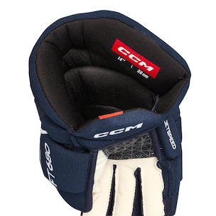 Eishockeyhandschuhe CCM JetSpeed FT680 Navy/White Junior