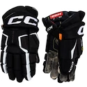 Eishockeyhandschuhe CCM Tacks AS-V Black/White Junior 10 Zoll