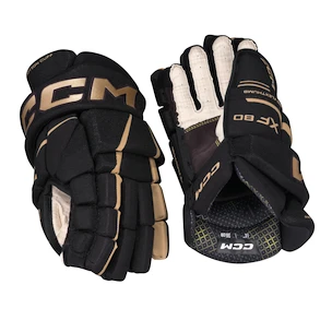 Eishockeyhandschuhe CCM Tacks XF 80 Black/Gold Junior