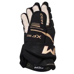 Eishockeyhandschuhe CCM Tacks XF 80 Black/Gold Senior 13 Zoll