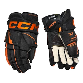 Eishockeyhandschuhe CCM Tacks XF Black/Orange Junior