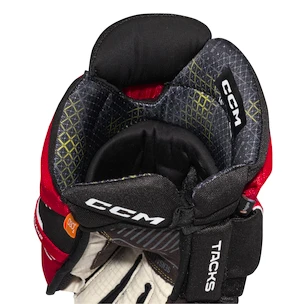 Eishockeyhandschuhe CCM Tacks XF Black/Red/White Junior