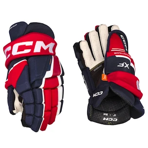 Eishockeyhandschuhe CCM Tacks XF Navy/Red/White Junior 12 Zoll