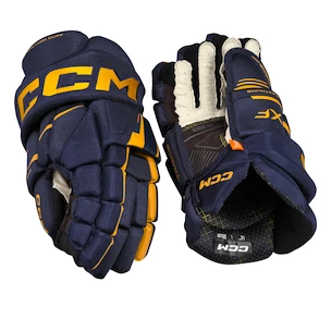 Eishockeyhandschuhe CCM Tacks XF Navy/Sunflower Senior