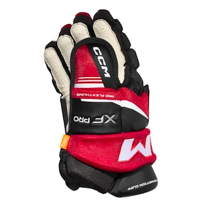 Eishockeyhandschuhe CCM Tacks XF PRO Black/Red/White Junior