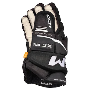 Eishockeyhandschuhe CCM Tacks XF PRO Black/White Junior