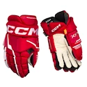 Eishockeyhandschuhe CCM Tacks XF PRO Red/White Junior 11 Zoll