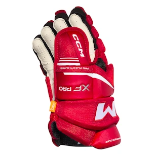 Eishockeyhandschuhe CCM Tacks XF PRO Red/White Junior