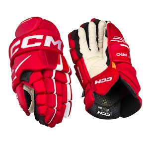 Eishockeyhandschuhe CCM Tacks XF PRO Red/White Senior