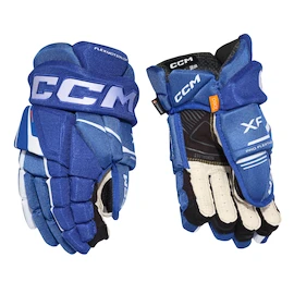 Eishockeyhandschuhe CCM Tacks XF Royal/White Junior