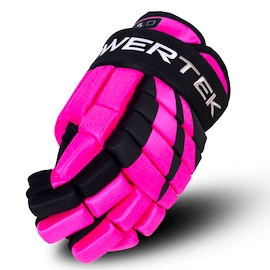 Eishockeyhandschuhe POWERTEK V5.0 Black/Pink Bambini (Youth)