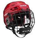 Eishockeyhelm CCM Tacks 310 Combo Red Senior