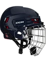 Eishockeyhelm CCM Tacks 70 Combo Navy Bambini (Youth)