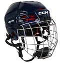 Eishockeyhelm CCM Tacks 70 Combo Navy Junior