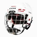 Eishockeyhelm CCM Tacks 70 Combo White Bambini (Youth)