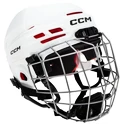 Eishockeyhelm CCM Tacks 70 Combo White Bambini (Youth)