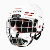 Eishockeyhelm CCM Tacks 70 Combo White Junior