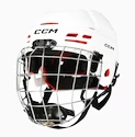 Eishockeyhelm CCM Tacks 70 Combo White Junior