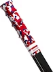 Ende des Hockeyschlägers RocketGrip  Hole Camo Grip Blue/Red