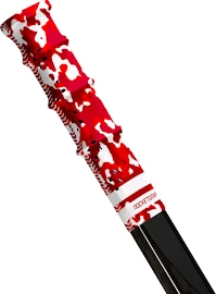 Ende des Hockeyschlägers RocketGrip Hole Camo Grip Red