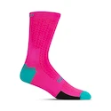 Fahrradsocken Giro HRC  Team Neon Pink/Screaming Teal