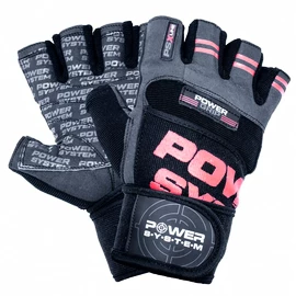 Fitness-Handschuhe Power System Fitness Rukavice Power Grip Černočervené