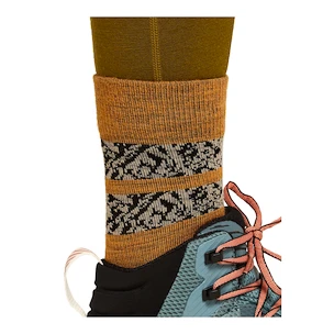 Frauensocken Icebreaker Merino Hike+ Light Crew Natural Summit Ray/Sunstone/Black