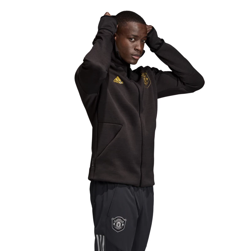 Adidas manchester united zne hoodie hotsell