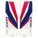 Goalie Schienen CCM Axis F9 White/Red/Blue Intermediate 31 + 1 Zoll