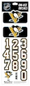 Helmnummer Sportstape  ALL IN ONE HELMET DECALS - PITTSBURGH PENGUINS - DARK HELMET